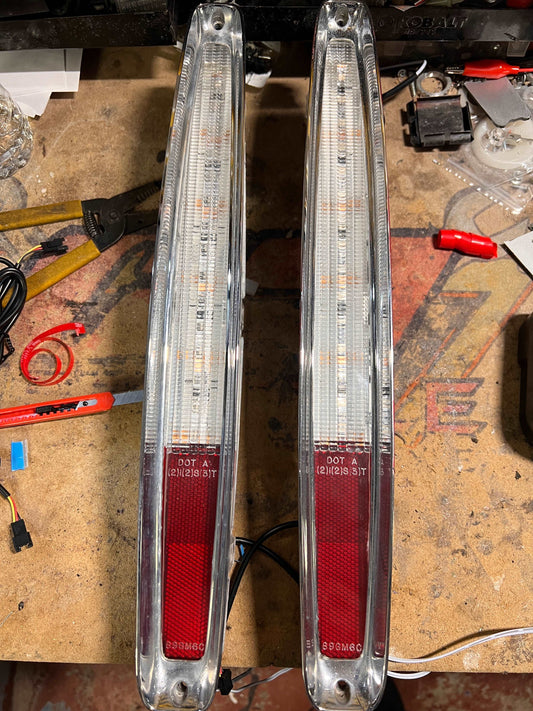 89-93 Cadillac Deville Clear Lens LED Taillights