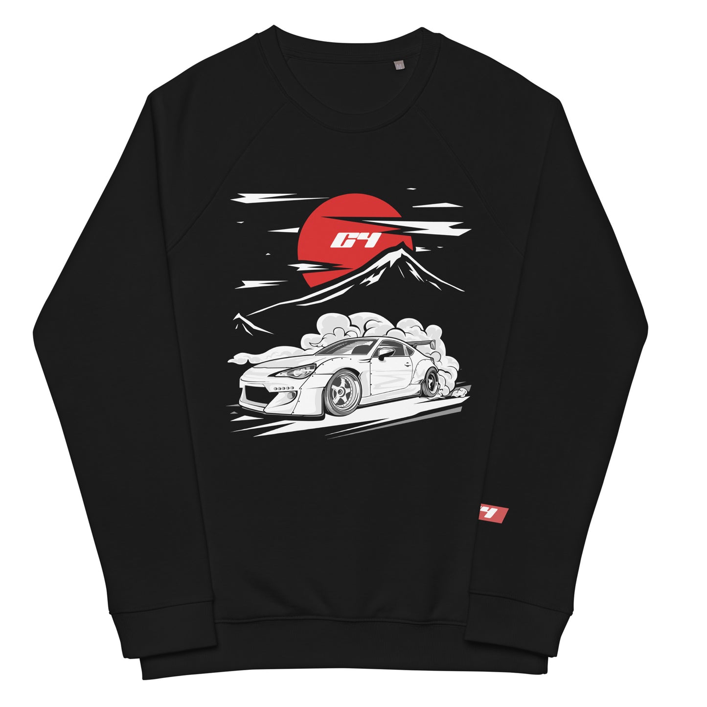 JDM AE86 Unisex organic raglan sweatshirt